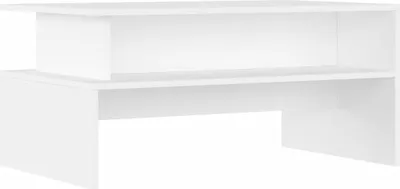 A white shelf unit against a white background.