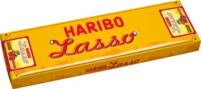 Produktbild von Haribo Lasso Erdbeere 50 Fruchtgummi Kabel mit Konfektfüllung 3500g