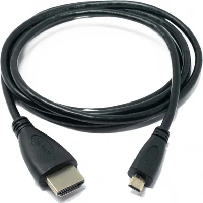 Produktbild von SYSTEM-S HDMI 1.4  Kabel 150 cm Stecker zu Micro Stecker in Schwarz