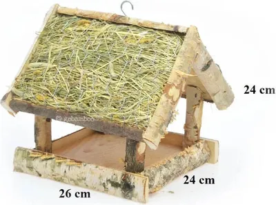 Immagine prodotto di Mangiatoia per uccelli in legno di betulla 24 cm