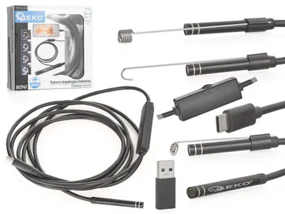 Obrázek produktu pro GEKO Inspekční kamera, endoskop 5,5 mm, 2 m, USB C / USB 2.0 G02942
