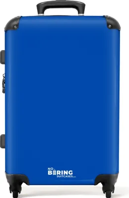 Produktbild von NoBoringSuitcases.com® Großer Koffer - Blau - Einfarbig - Kombinationsschloss TSA - Hartschalen Trolley 4 Rollen - 72 liter - Reisekoffer - 66 cmKoffer Mittelgroß 67x43x25 cm, 72L,