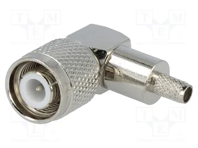 Image de 1 connecteur mâle à sertir, connecteur avec angle de 90°