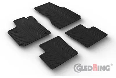 Produktbild von Gledring Fußmatten Set Gummi für RENAULT Twingo III Schrägheck (BCM) Vorne+Hinten