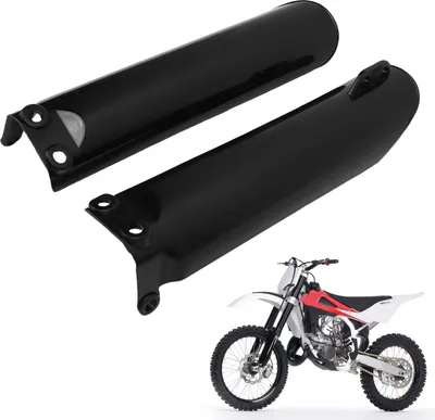 Produktbild von Vorderradgabelschutz, schwarzer Motorrad-Stoßdämpferschutz, Ersatz für CR125 CR250 CR500 CRF250R CRF250X CRF450R
