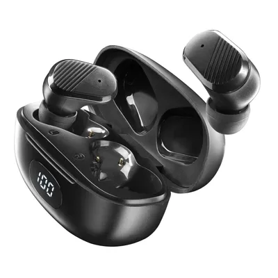 Image de Cellularline 8018080461330, True Wireless Stereo (TWS), Appels/Musique, 96 g, Casque avec microphone, Noir
