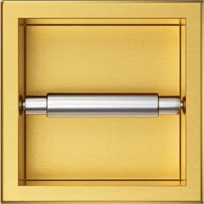 Produktbild von BADLAND Unterputz Wandnische Toilettenpapierhalter WALL BOX PAPER 1 Gold