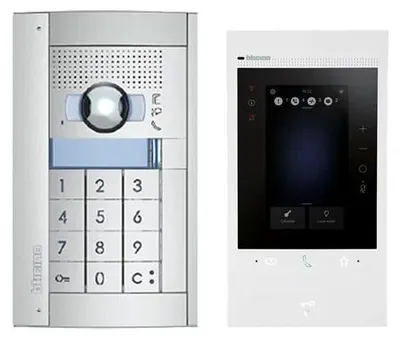 Produktbild von BTICINO Flex ONE Video-Set, Türstation SFERA, Codelockmodul, CLASSE 300EOS, 1 Stk.