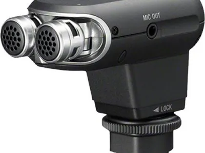 Image de Sony ECM-XYST1M - Microphone - pour Sony ZV-1 ; Cyber-shot DSC-RX10 ; Handycam FDR-AX43, AX45, AX60 ; a6100 ; a6400 ; a6600 ; a9 II