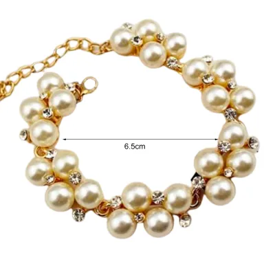 Produktbild von Damen-Strass-Kunstperlen, süßes Armband, Armreif, Schmuck, Charm-Geschenk