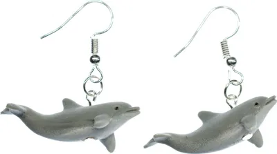 Produktbild von Delphin Ohrringe Delfin Miniblings Delfinohrringe Delfine Tümmler Meer Gummi