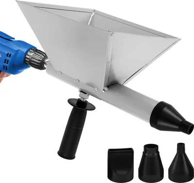 Produktbild von Mörtelspritze 4 Düsen Luftkompressor, Kohlenstoffstahl, ergonomisch, Putzspritzgerät Stuck Beton