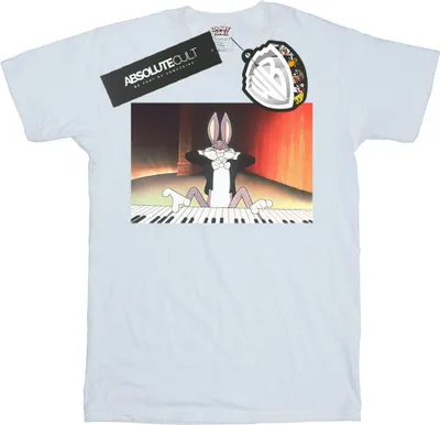 Image de T-shirt Looney Tunes « Playing Piano » pour homme BI34650 (M) (blanc)
