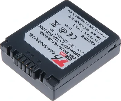 Image de Batterie T6 Power pour Panasonic Lumix DMC-FZ5, Li-Ion, 7,2 V, 720 mAh (5,2 Wh), gris