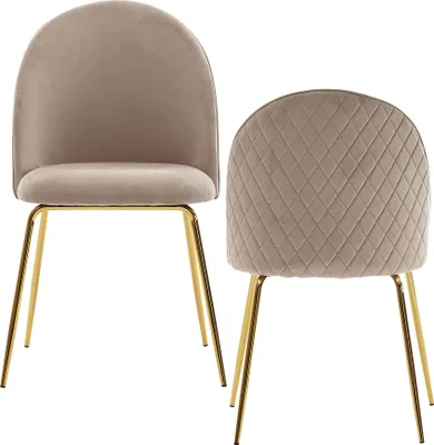Immagine prodotto di Di 2 imbottiti vellutati beige | Wohnling