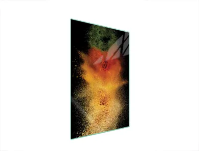 Produktbild von Herdabdeckplatte 35x52 Glaskeramikkochfeld Abdeckung Spritzschutz Glasplatte Deko Schneidebrett Gewürze Bunt