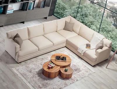 Produktbild von Ecksofa Wohnzimmer Design Möbel Luxus Sofa L-Form Modern Einrichtung