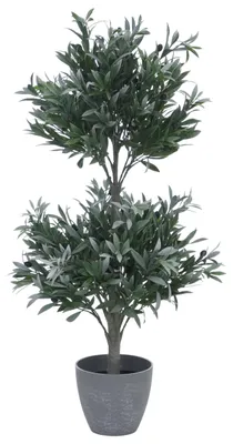 Produktbild von Künstlicher Olivenbaum MCW-Q88, Dekopflanze Kunstbaum Kunstpflanze, Outdoor Polyethylen 104x48x48cm