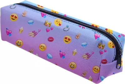Produktbild von Mäppchen Federtasche Schlamperbox Federmäppchen Schüleretui Stiftemappe Emoji Pink [008]