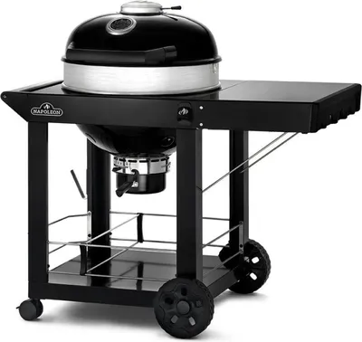 Image de Barbecue à charbon – Kettle PRO 57 cm sur chariot – grille cuisson en fonte émaillée – distribution de chaleur Vortex