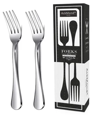 12-teiliges Edelstahl Tafelgabel Set, 20 cm, spiegelpoliert