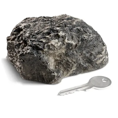 Produktbild von com-four® Schlüsselstein "Pebblestone" - Steinimitat mit Geheimfach - Kunstgestein für Geocaching - Schlüsselversteck in Stein-Optik - Steinattrappe - künstlicher Findling