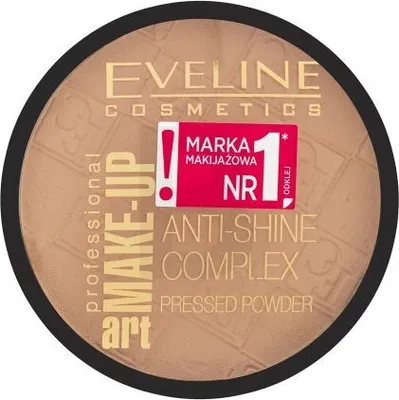 Image de Eveline Make-Up Art Poudre compacte anti-brillance 33 Golden Sand 14 g