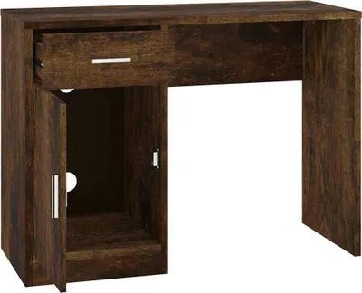 Obrázek produktu pro vidaXL Psací stůl s úložným prostorem Smoked Oak 100x40x73 cm