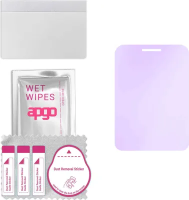 Produktbild von apgo Hybrid Schutzglas, kompatibel mit Alcatel 3080 4G, Anti-Blue, 9H Härte, toller Ersatz für Hartglas, kratzfester Displayschutzglas, Displayschutz, Full Glue
