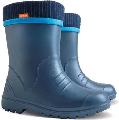 Produktbild von Demar Gummistiefel Regenstiefel Kinderstiefel mit Innenschuh leichte Thermostiefel 24\25