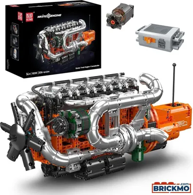 Image de Moteur et boîte de vitesses pour camion Mould King Inline-6 10200