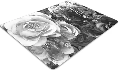 Produktbild von Stuhlunterlage Bürostuhlunterlage 120 cm x 90 cm Bodenmatte Bürostuhlunterlage - Retro Rosen