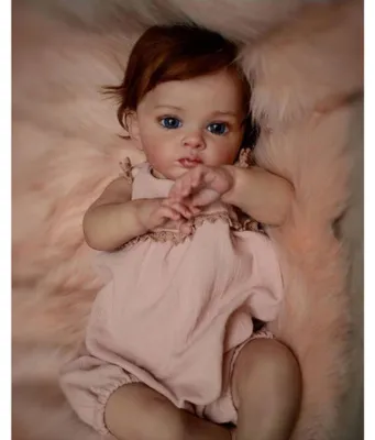 Image de Poupée réaliste "Reborn" de 55 cm pour filles