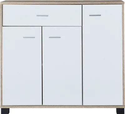 Produktbild von Sideboard 'Bobeck' 72x80x28cm Eiche / Weiß