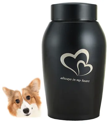 Image de TRANKIELO® - Urne funéraire en acier inoxydable pour chiens et chats – Urne portable pour commémoration – Durable et élégante