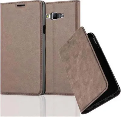 Obrázek produktu pro Cadorabo Case for Samsung Galaxy A7 2015 Protective Case in Brown Pouzdro na mobilní telefon s magnetickým zavíráním