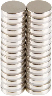 Image de Aimants néodyme puissants 12 x 2 mm pour tableaux blancs et réfrigérateurs