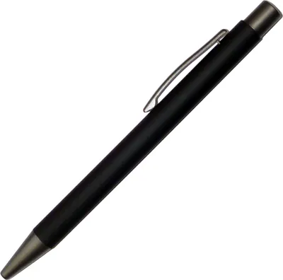 Produktbild von 10x Softtouch-Kugelschreiber aus Metall / gummiert / Farbe: schwarz