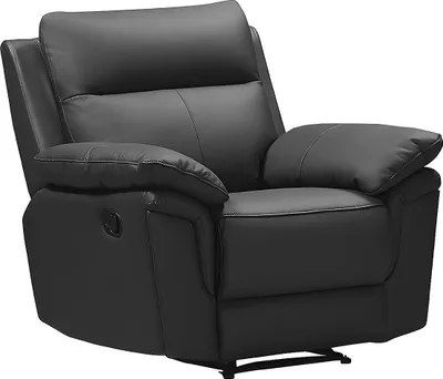 Produktbild von PAKITA Büffelleder-Sessel mit Relaxfunktion - Schwarz