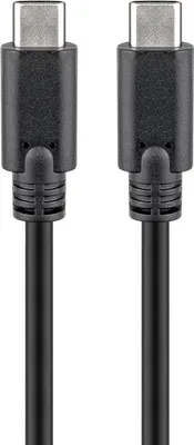 Produktbild von Goobay USB-Kabel 3m schwarz SuperSpeed USB-C 3.2 Gen.1 PD 60W 5Gbps