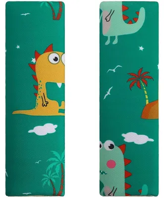 Immagine prodotto di Protezioni per cinture di sicurezza, imbottiture per spalline, per bambini, ragazzi, 2 pezzi, motivo dinosauri, dimensioni 21,6 x 6,4 cm
