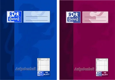 Produktbild von Oxford 100057949, Blau, A6, 90 g/m²