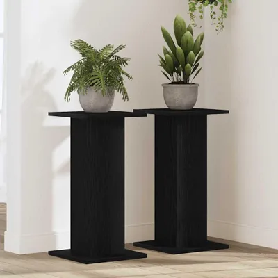 Produktbild von Best Möbel Lautsprecherständer Schwarz Eichen-Optik Holzwerkstoff - Gartentische Cloris Neu3796082 1parcel