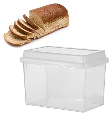 Brotbox aus Kunststoff, luftdicht, 3,4 l, mit Deckel
