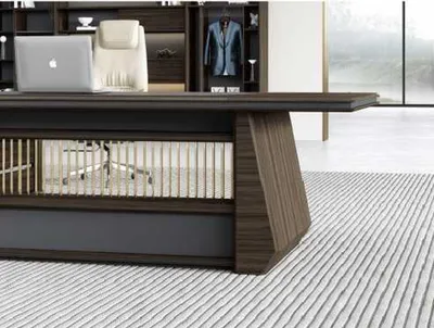 Produktbild von Eckschreibtisch Büro Einrichtung Chef Zimmer Möbel Design Schreibtisch
