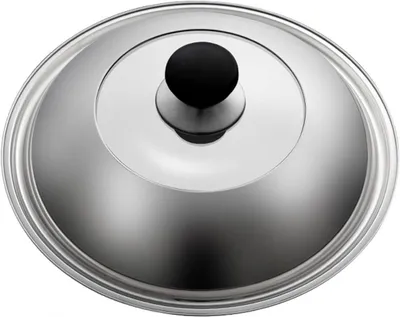 Produktbild von Universeller Pfannendeckel aus Edelstahl mit Glasdeckel - 34 cm