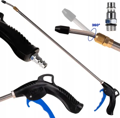 Produktbild von GEKO | Ausblaspistole, 100 cm, Teleskop Ausblaspistole, Druckluft Blaspistole, mit Verlängerung