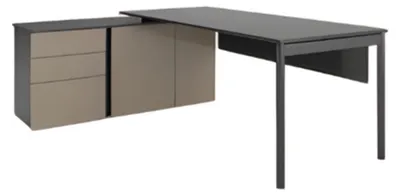 Produktbild von Eckschreibtisch Büroschreibtisch Arbeitsfläche Sekretär Bürotisch Tisch 161x147