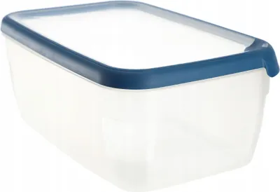 Image de Curver Grand Chef Vershoudbak Rechthoek 5.4L Transparant/Donkerblauw