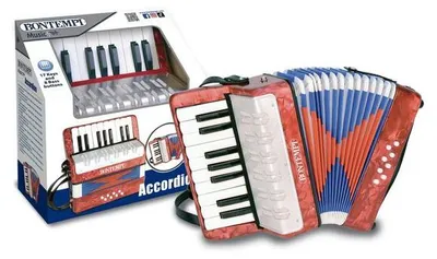 Produktbild von Bontempi 33 1730, Spielzeug-Musikinstrument, Akkordeon, 4 Jahr(e), 1,28 kg, Mehrfarbig